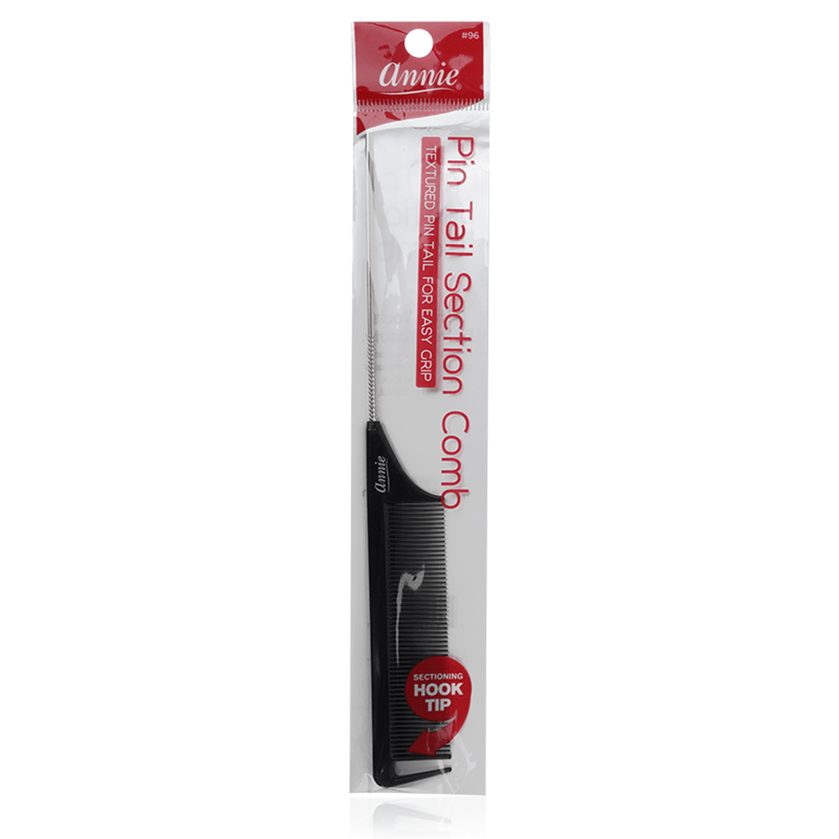 Annie Pin Tail Section Comb Black