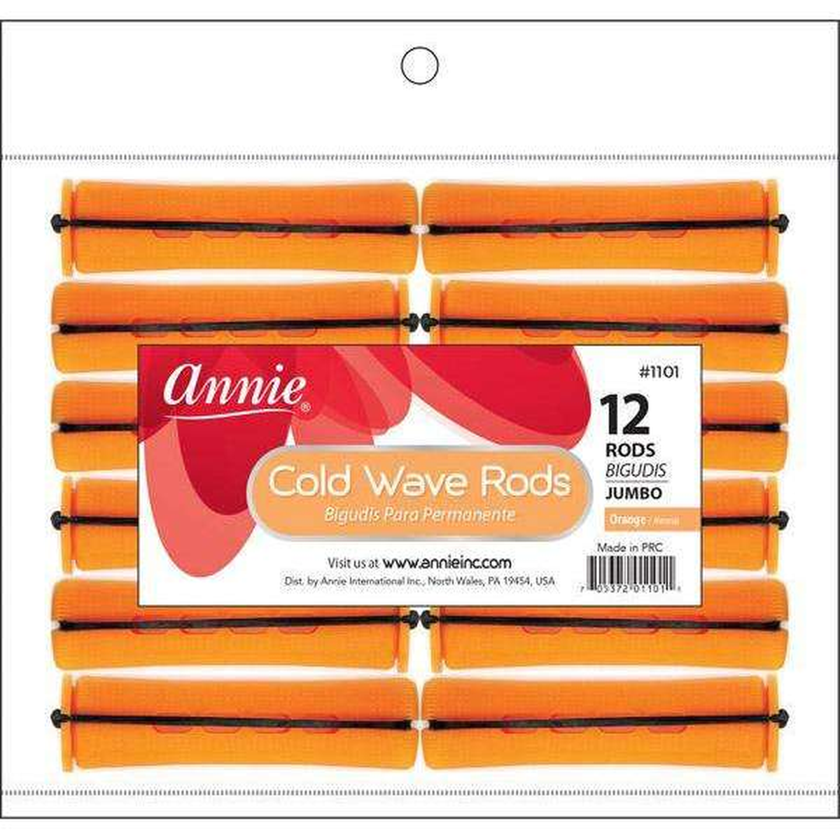 Annie Cold Wave Rod Tangerine 12 Count