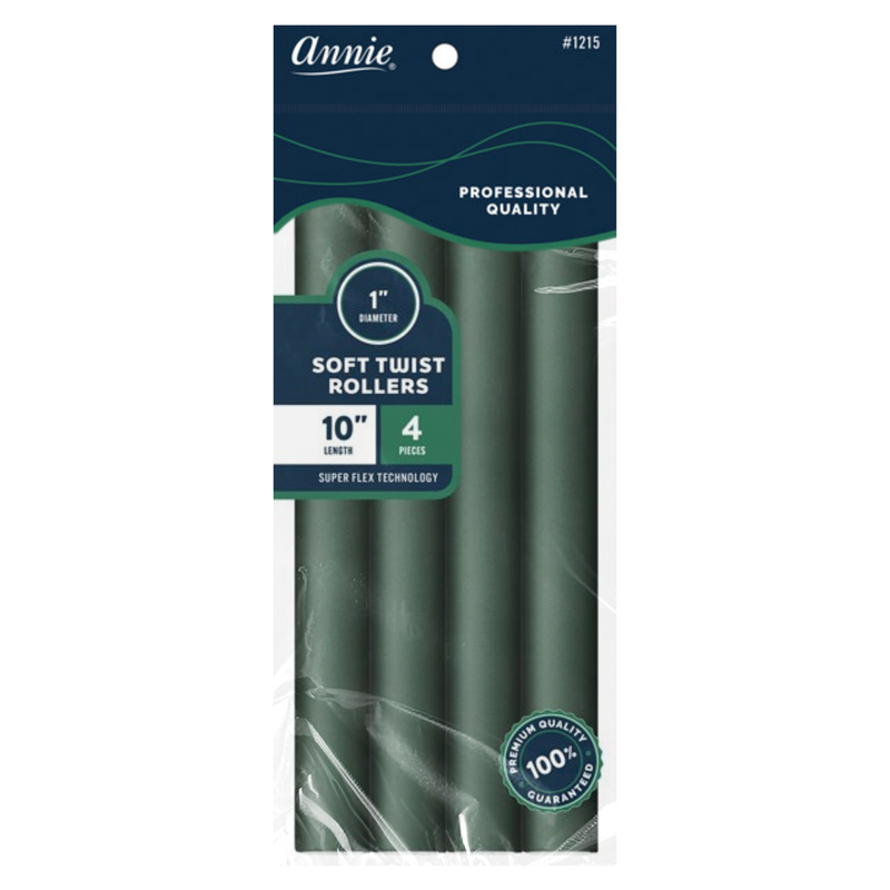 Annie Soft Twist Roller 10"- 1"  4 count