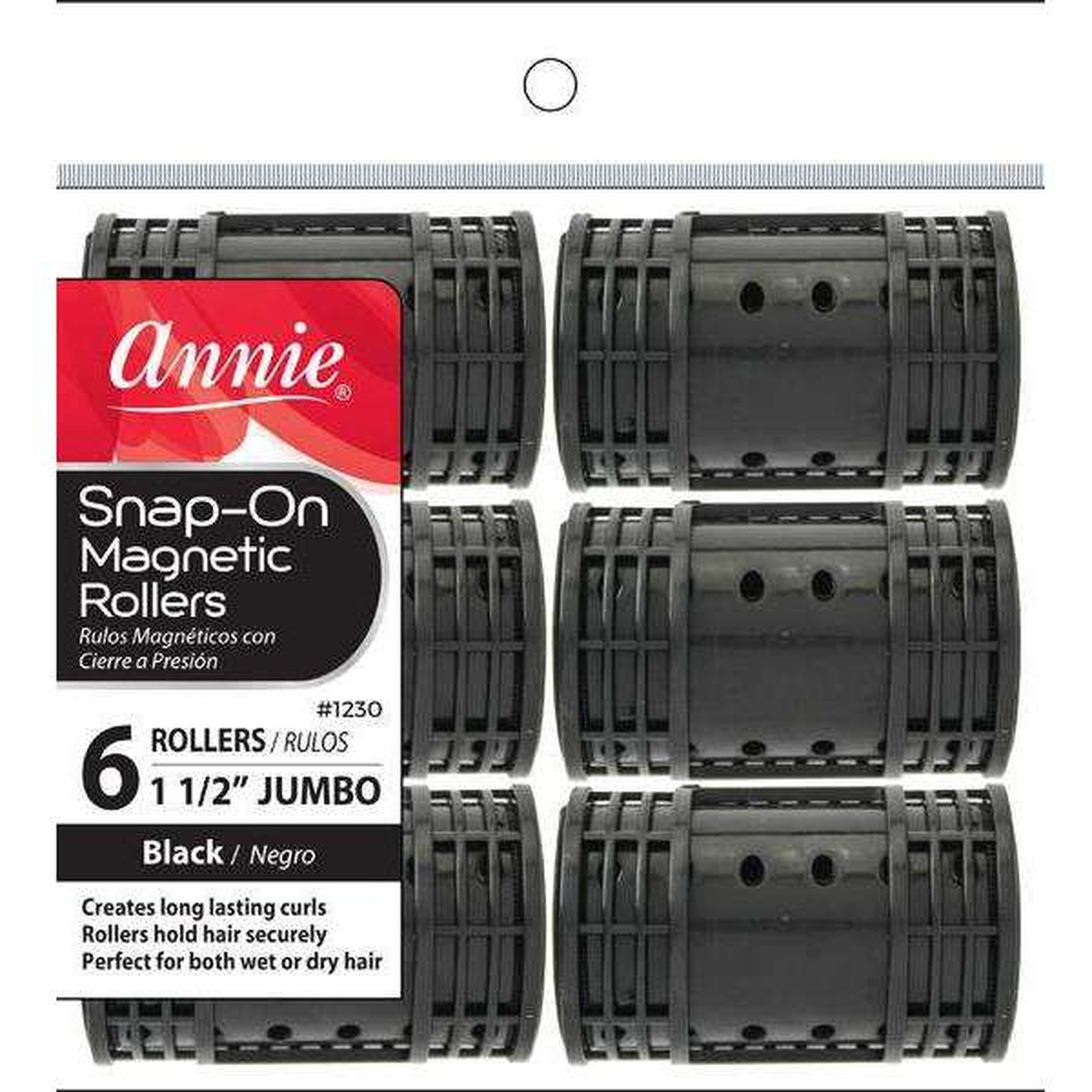 Annie Snap On Magnetic Roller Jumbo 1 1/2" 6 Count