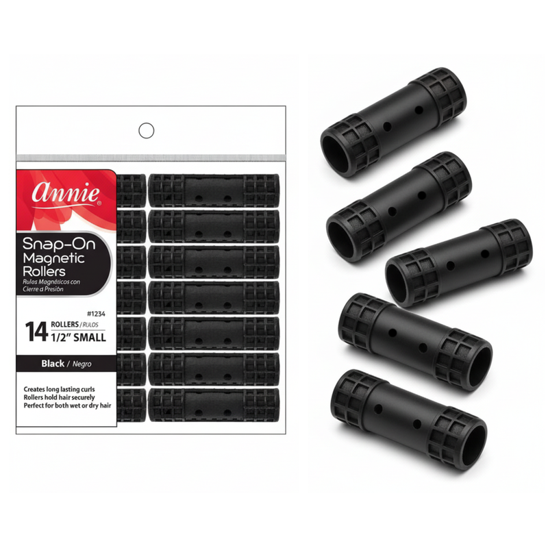 Annie Snap On Magnetic Roller Small 1/2" - 14 Count