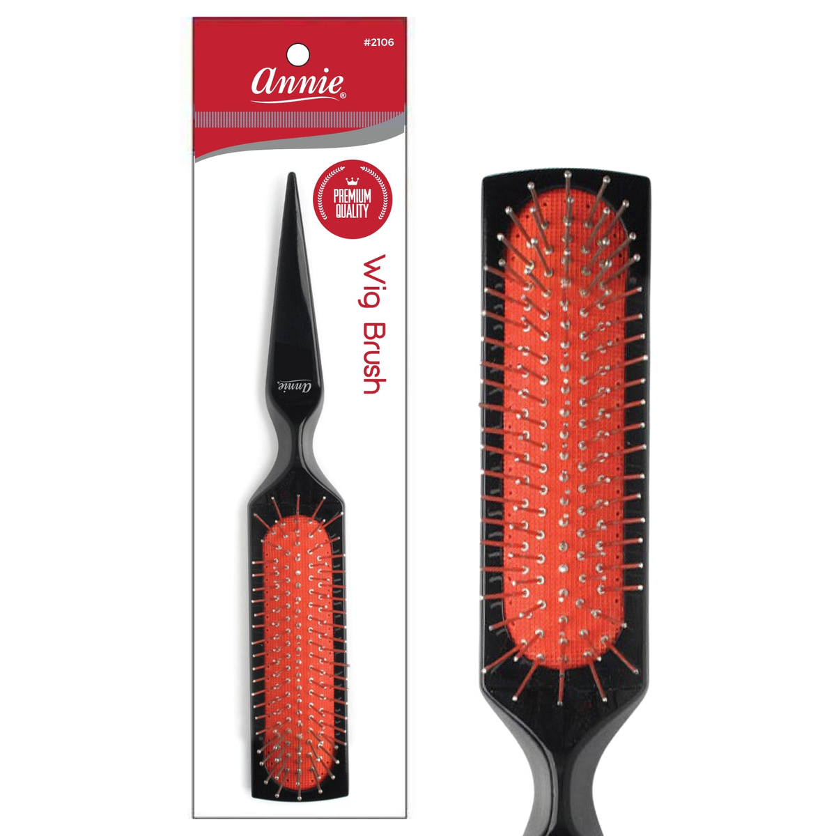 Annie Premium Wire Wig Brush with Pointed Tip