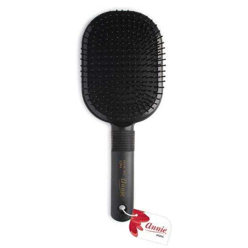 Annie Deluxe Paddle Cushion Brush, Black