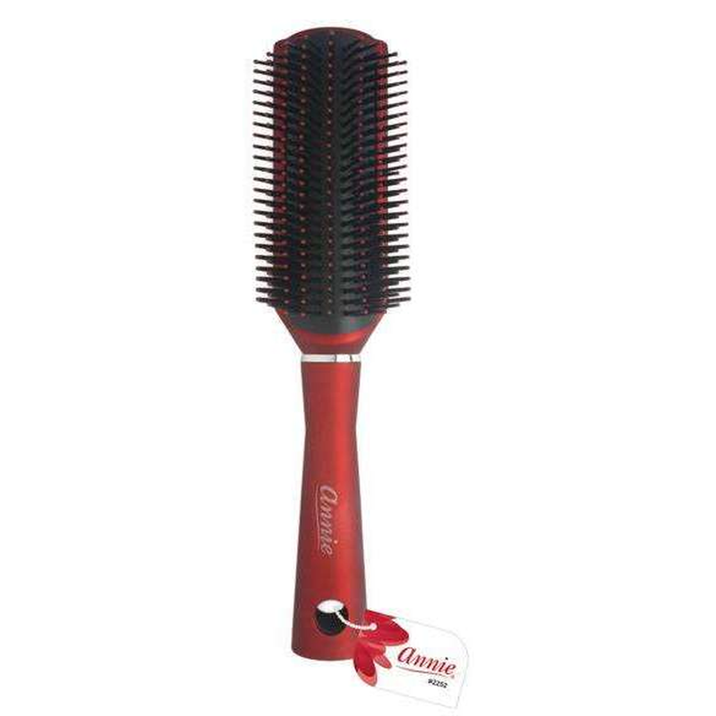 Annie Salon Pro Rubber Cushion Brush with Ball-Tipped Bristles