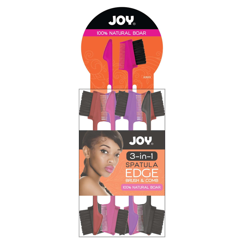 Joy 3 in 1 Spatula Edge Brush & Comb Jar, 24 Count