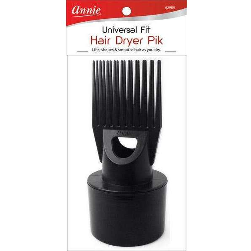 Annie Extra Super Hair Dryer Pik Attachment, Black