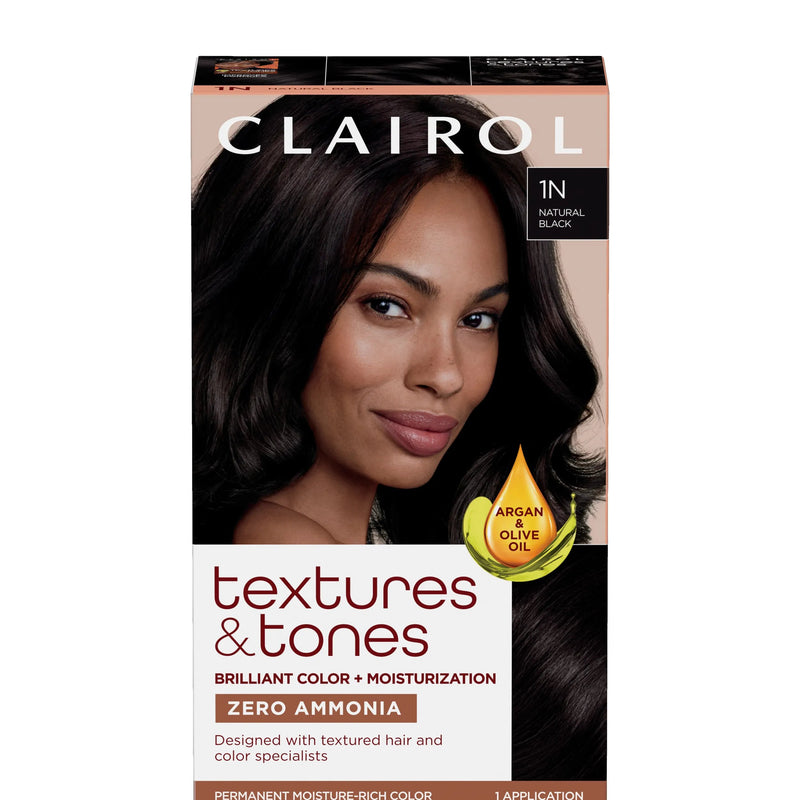 Clairol Textures & Tones 1N Silken Black