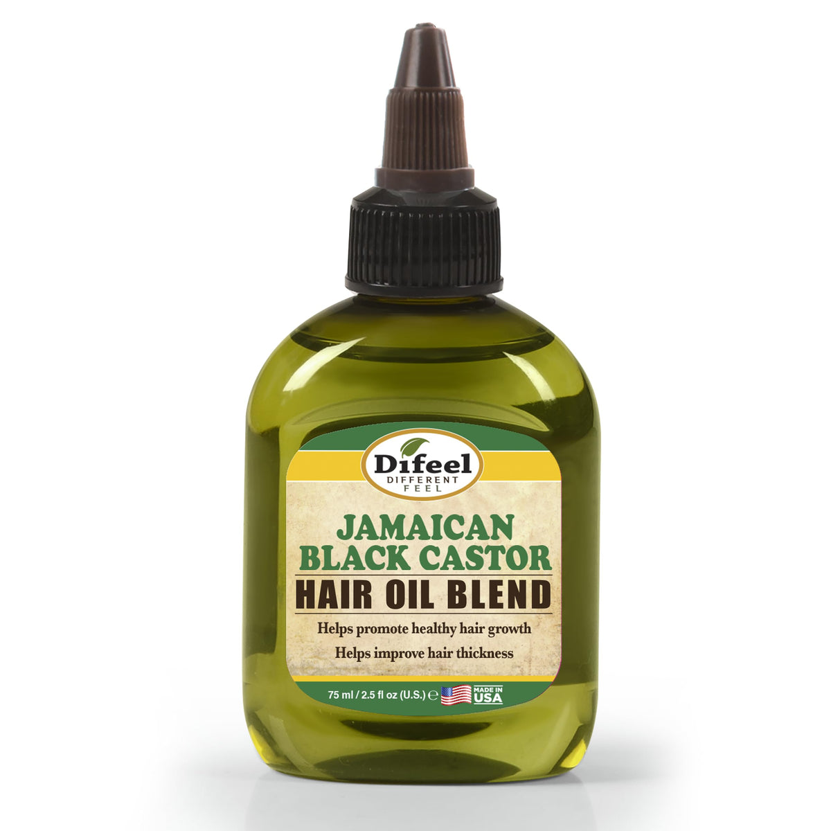 Difeel Premium 99% Natural Jamaican Black Castor Hair Oil 2.5oz