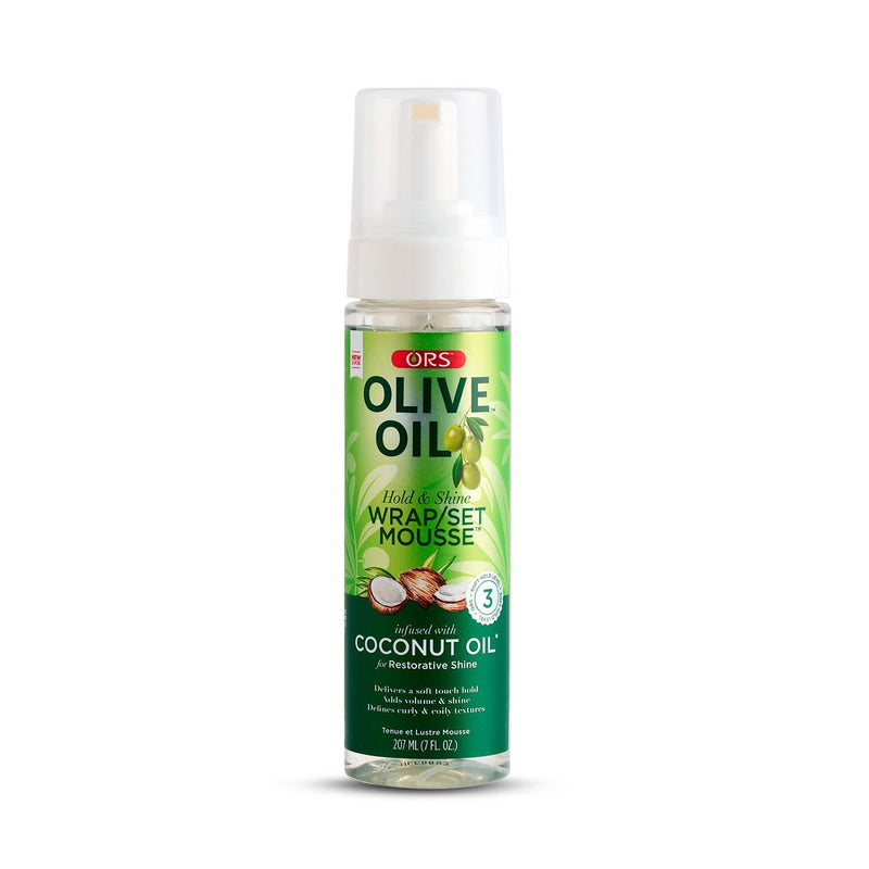 ORS Olive Oil Hold &amp; Shine Wrap Set Mousse 7oz