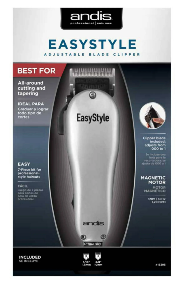 Andis Clippers Easy Style 7 Piece Adjustable Clipper Kit
