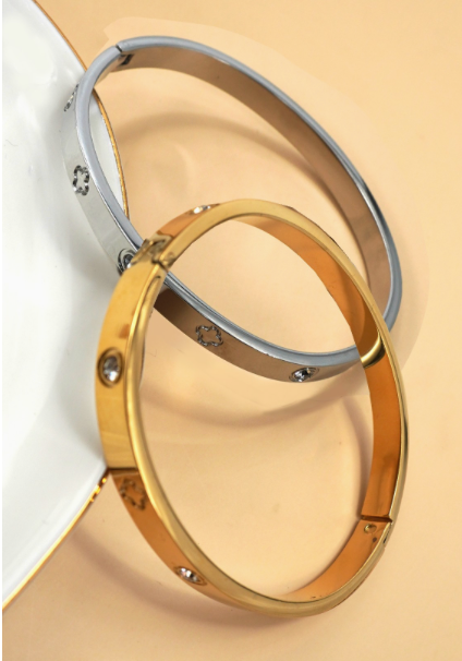 18k Non-tarnish Waterproof Stainless Steel Bangle
