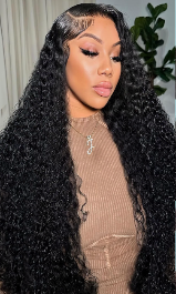 Deep Wave 32" Lace Front Wig 100% Human Hair