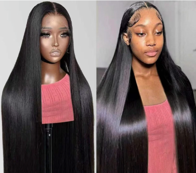 100% 360 Human Hair Wig Black 26"