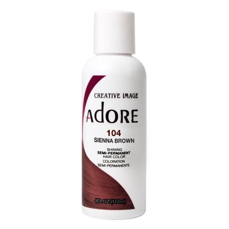 Adore Semi-Permanent Hair Color #104 Sienna Brown  – 4 oz