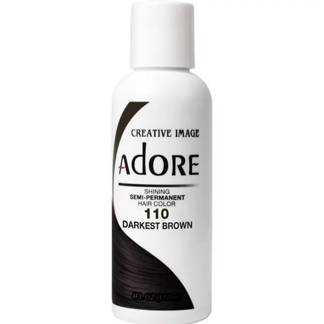 Adore Semi-Permanent Hair Color #110 Darkest Brown  – 4 oz