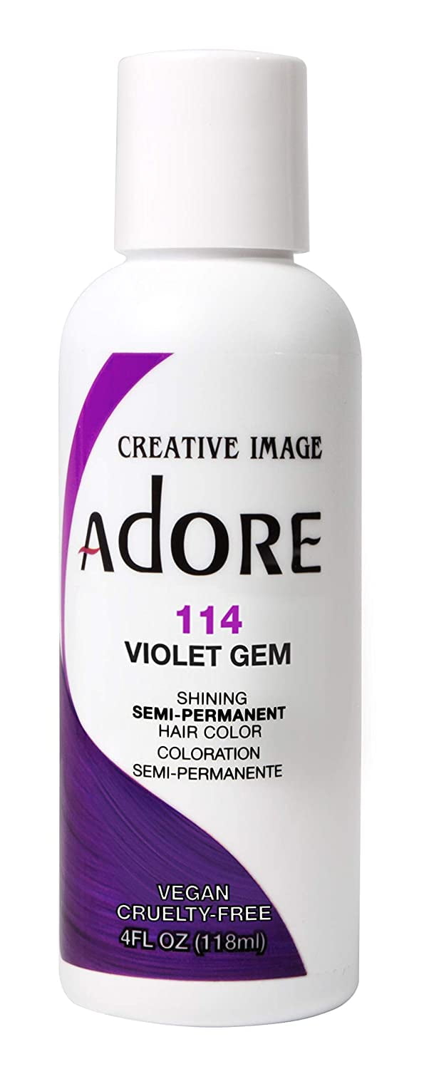 Adore Semi-Permanent Hair Color #114 Violet Gem  – 4 oz