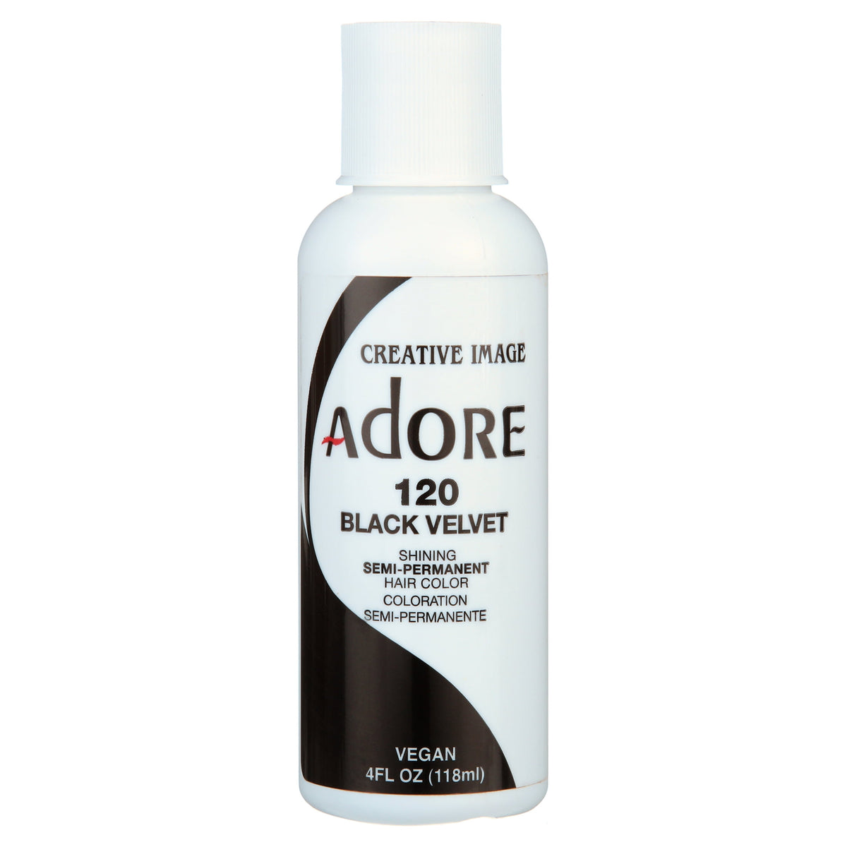 Adore Semi-Permanent Hair Color #120 Black Velvet   – 4 oz