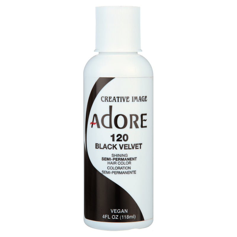 Adore Semi-Permanent Hair Color #120 Black Velvet   – 4 oz