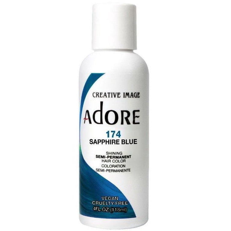 Adore Semi-Permanent Hair Color #174 Sapphire Blue – 4 oz