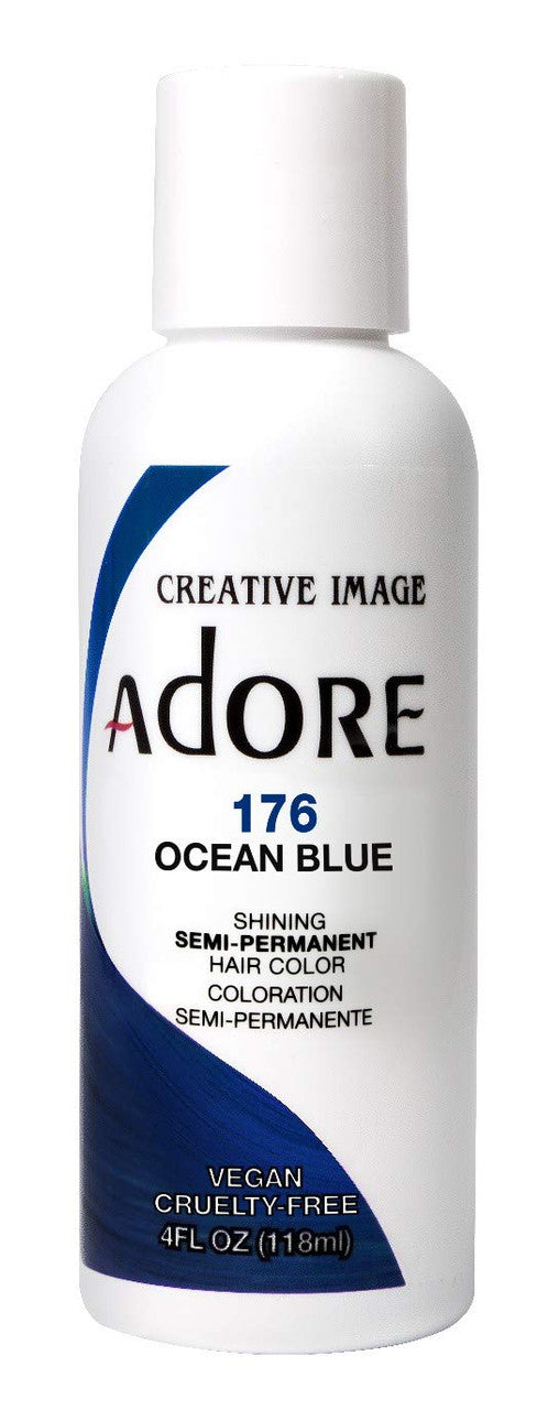 Adore Semi-Permanent Hair Color #176 Ocean Blue – 4 oz