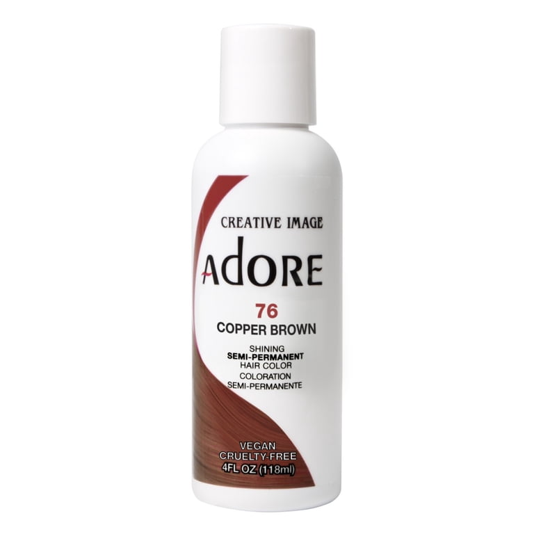 Adore Semi-Permanent Hair Color #76 Copper Brown – 4 oz