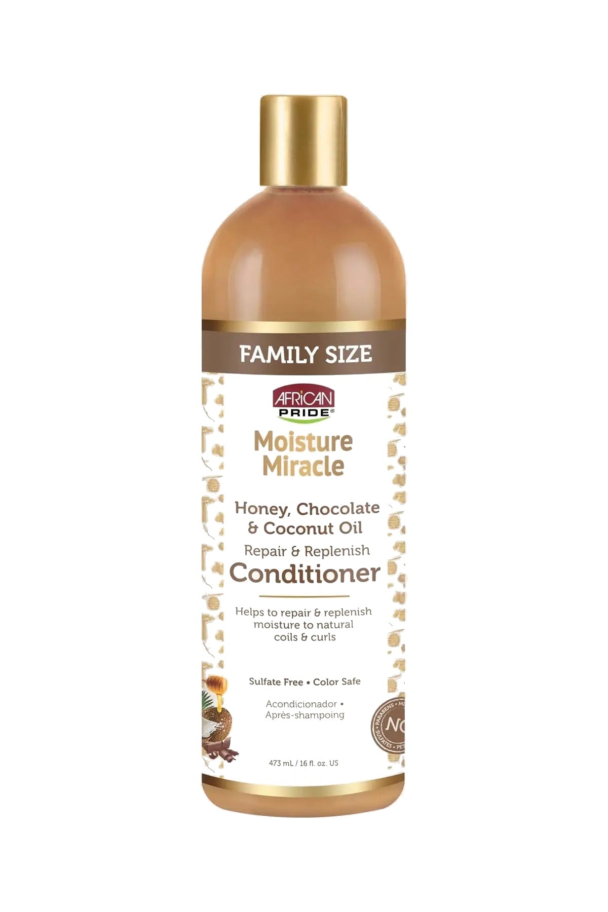 african pride honey chocolate & coconut oil conditioner 16oz