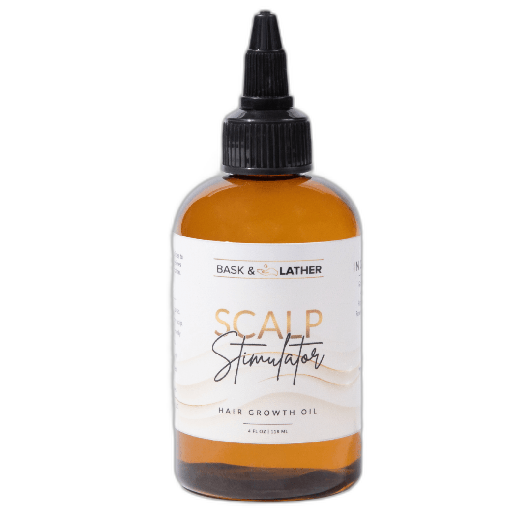 BASK&LATHER SCALP STIMULATOR GROWTH OIL 4oz