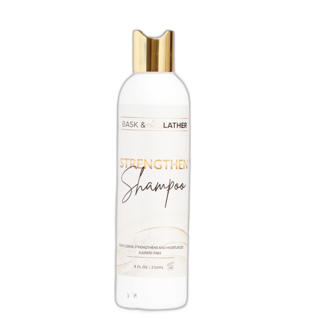 BASK&LATHER STRENGTHEN SHAMPOO 8oz