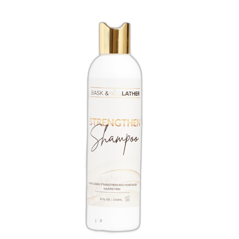 BASK&LATHER STRENGTHEN SHAMPOO 8oz