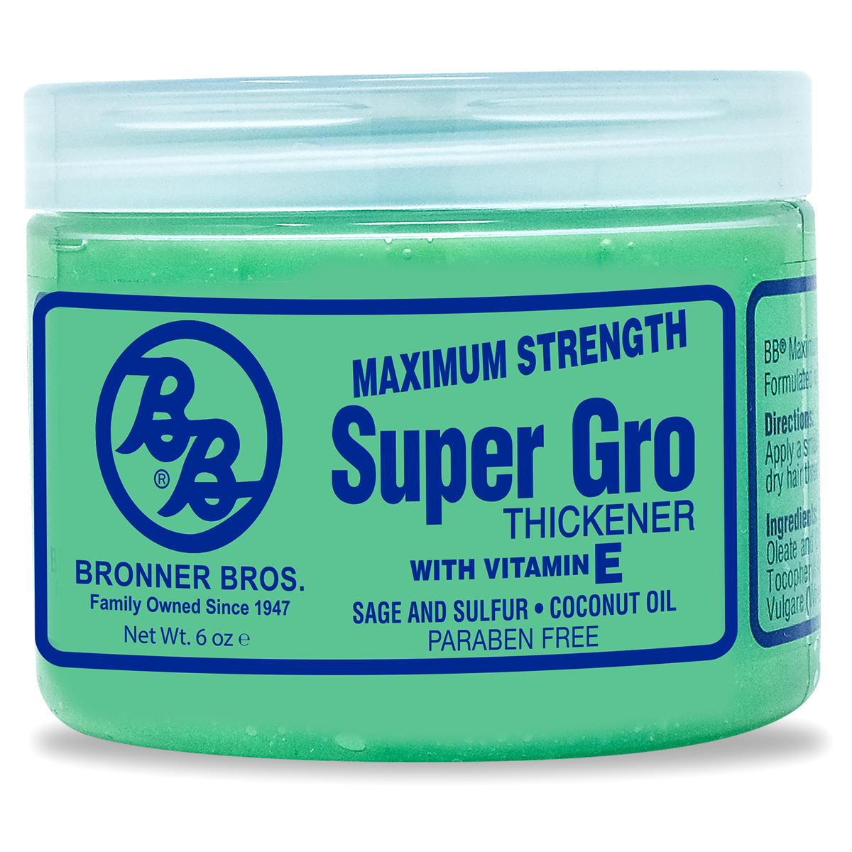 BRONNER BRO SUPER GRO MAXIUM STRENGHT 6 OZ.