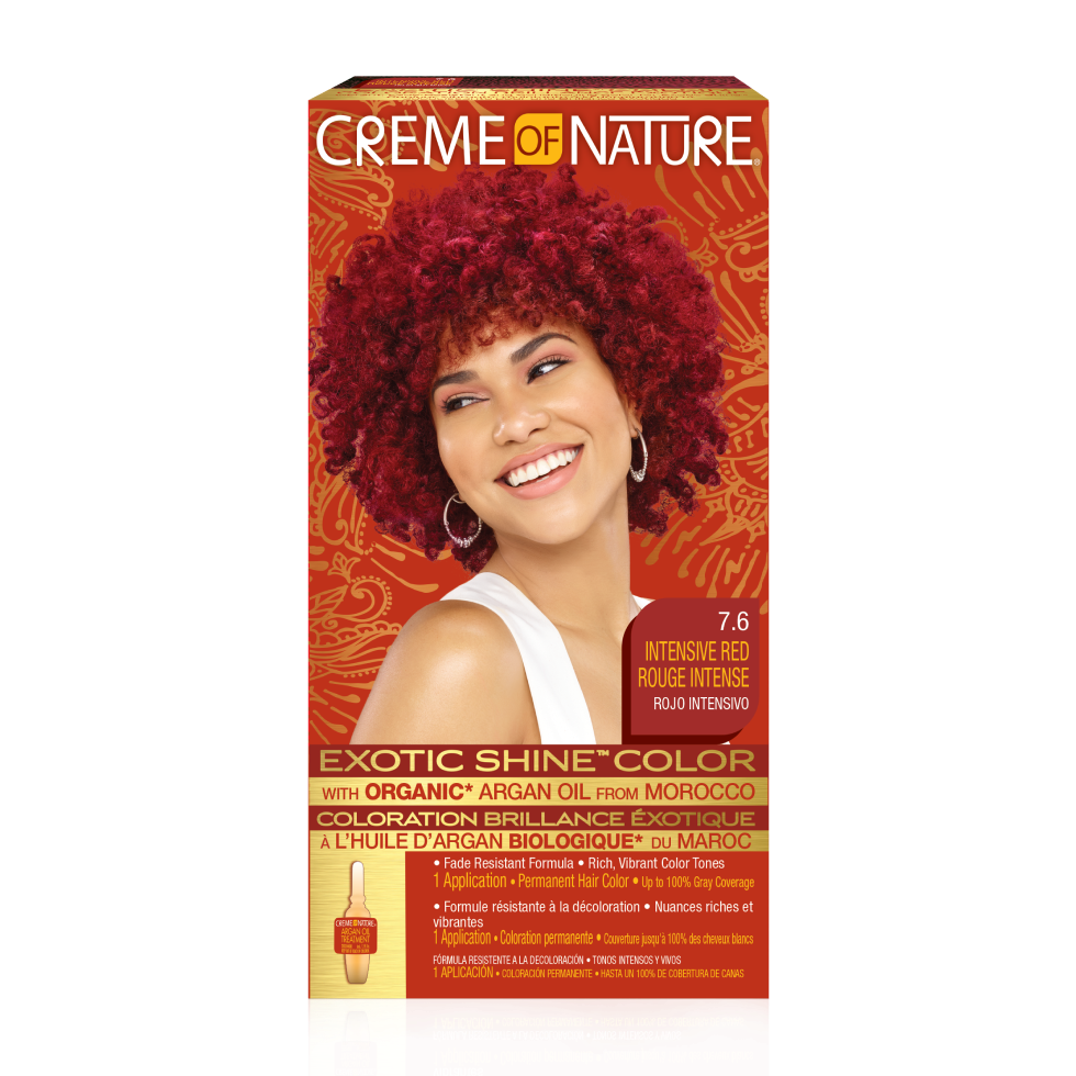 CREAM OF NATURE Gel Color with Argan Oil from Morocco 7.6 Intensive Red
