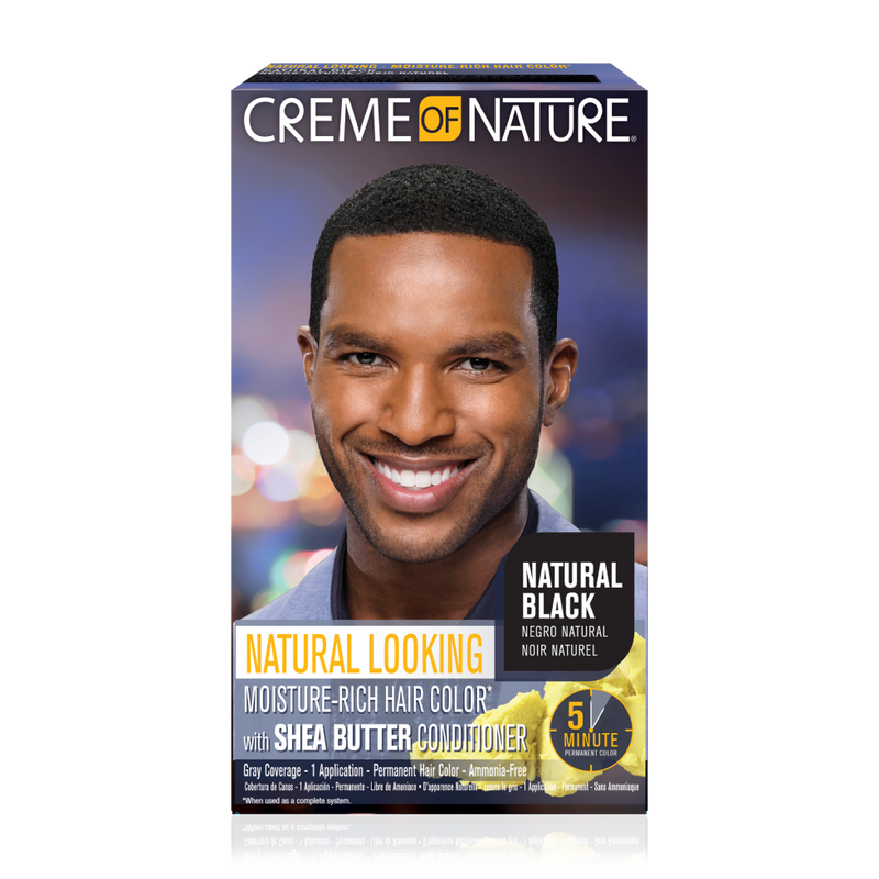 Natural Looking Moisture-Rich* Liquid Hair Color with Shea Butter Conditioner Natural Black