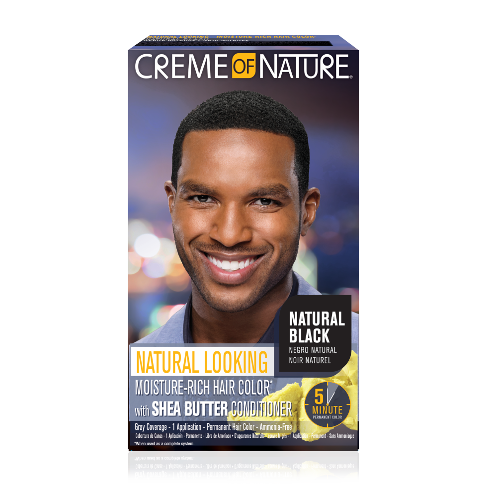 Creme of Nature Moisture Rich Liquid Hair Color for Men #1 Natural Black