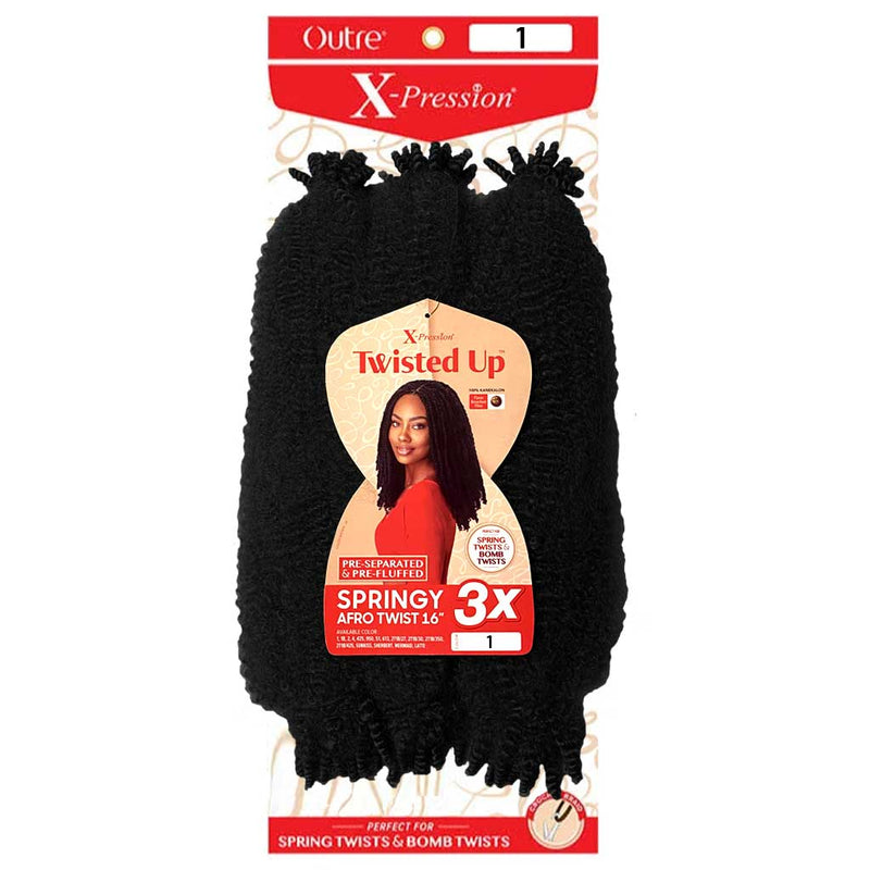 OUTRE XPRESSION TWISTED UP SPRINGY AFRO TWIST 16" #1