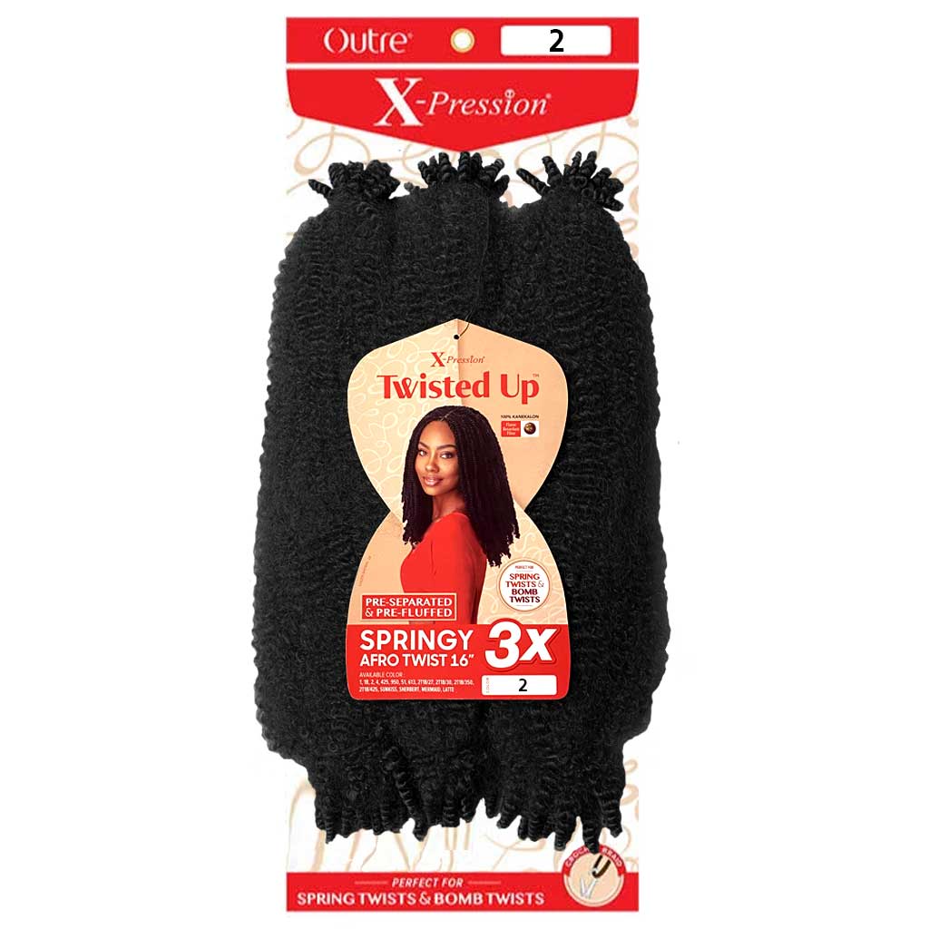 OUTRE XPRESSION TWISTED UP SPRINGY AFRO TWIST 16" #2