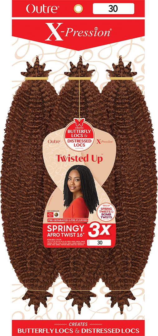 OUTRE XPRESSION TWISTED UP SPRINGY AFRO TWIST 16" #30