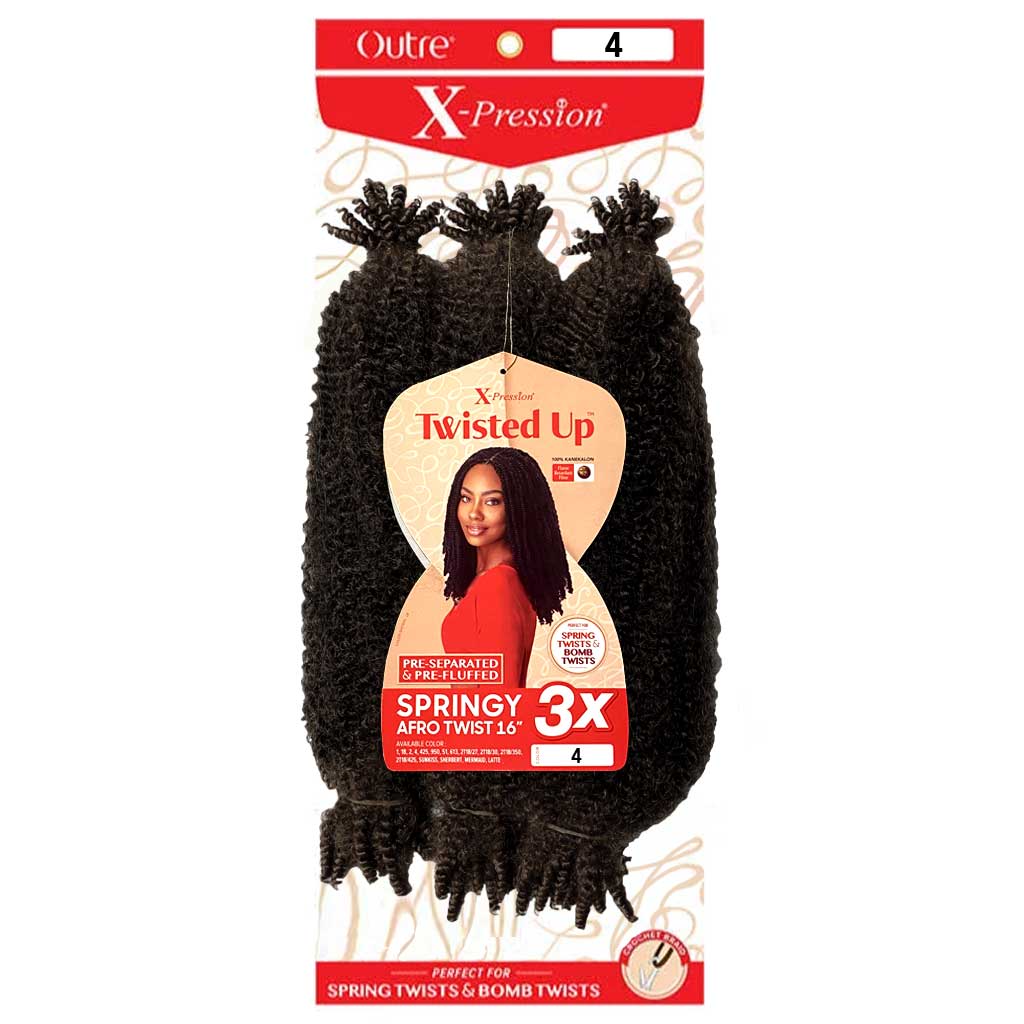 OUTRE XPRESSION TWISTED UP SPRINGY AFRO TWIST 16" #4