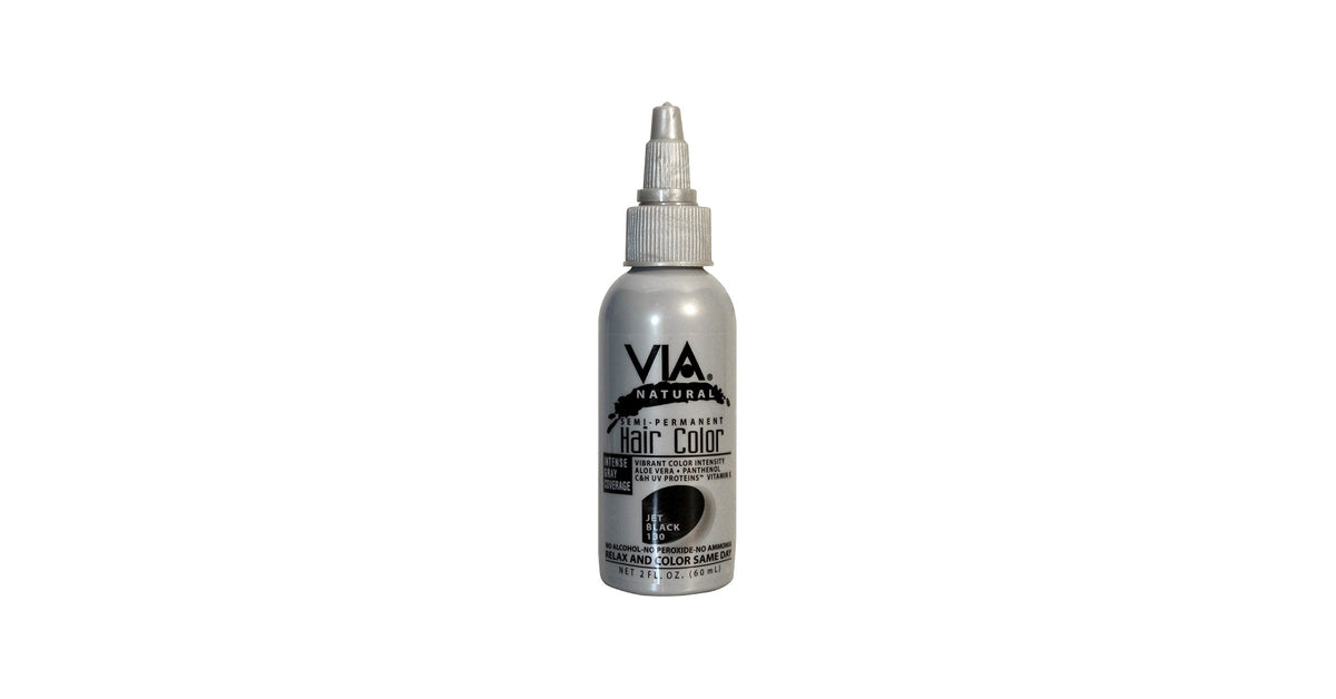 VIA COLOR #130 JET BLK 2OZ